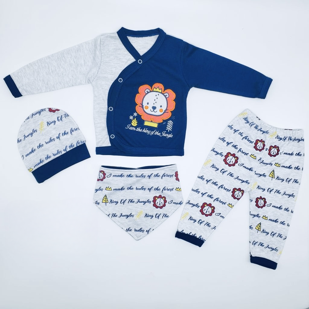 KING OF THE JUNGLE BLUE 4PC SET