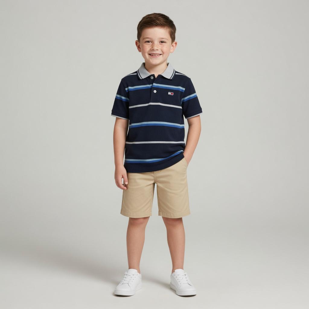 BLACK STRIPES POLO SHIRT