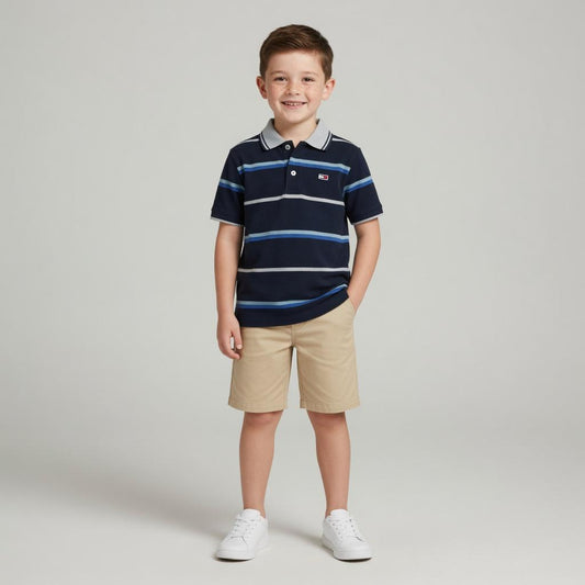BLACK STRIPES POLO SHIRT