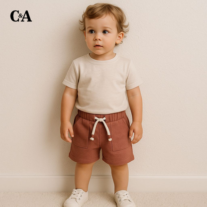 BROWN POCKET SHORTS