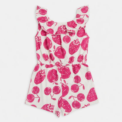 ALLOVER FRUIT PRINT JUMPSUIT