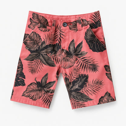PEACH CARGO PRINTED SHORTS
