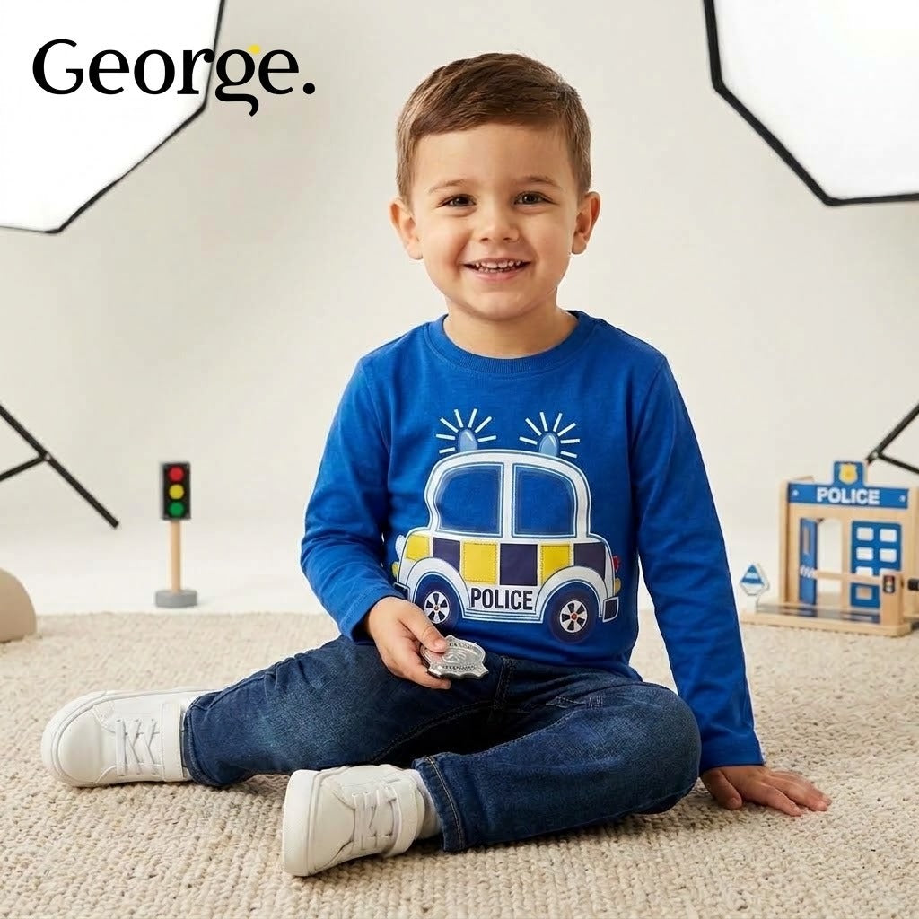 POLICE PRINT T-SHIRT