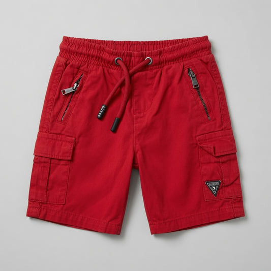 POCKET STYLE RED SHORTS
