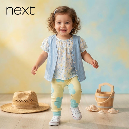 FLORAL YELLOW SUMMER TROUSER