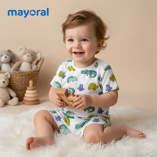 CROCODILE PRINT ALLOVER ROMPER