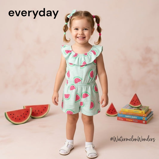 WATERMELON PRINTED JUMPSUIT