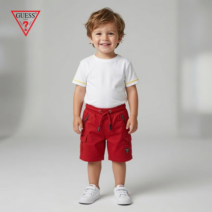 POCKET STYLE RED SHORTS