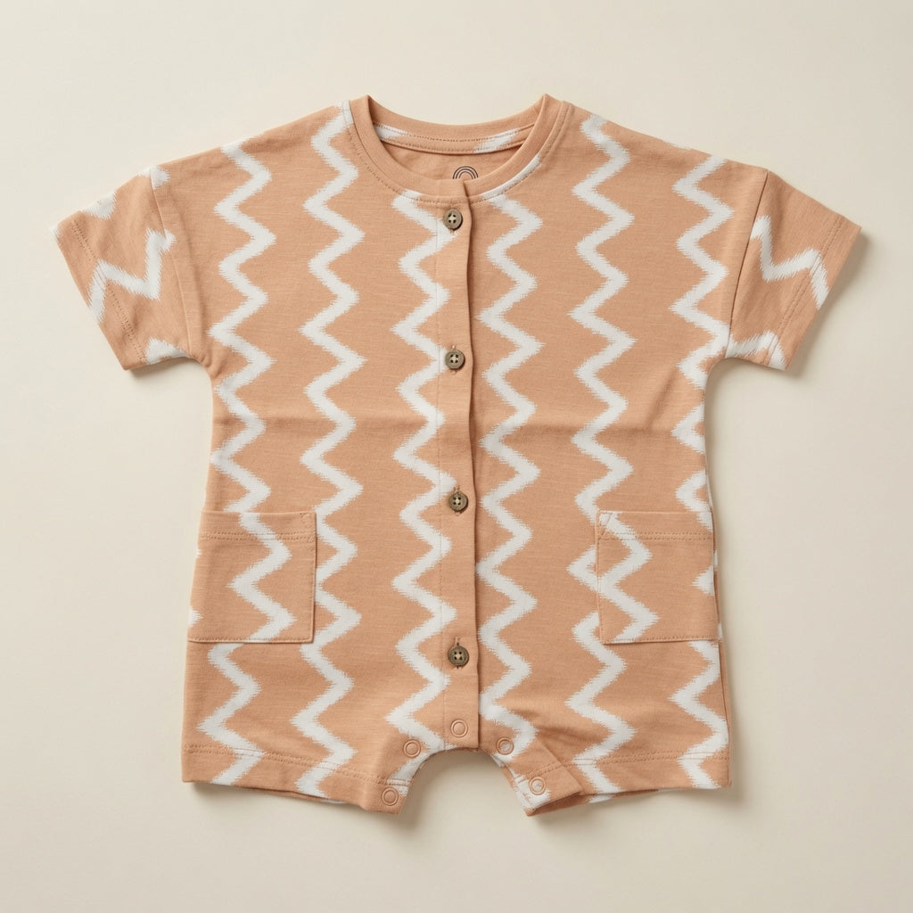 ZIG ZAG STRIPE ROMPER