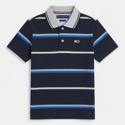 BLACK STRIPES POLO SHIRT