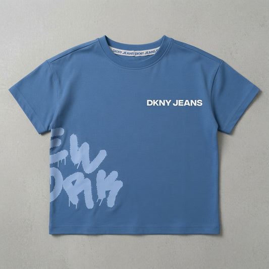 DK PRINTED BLUE T-SHIRT