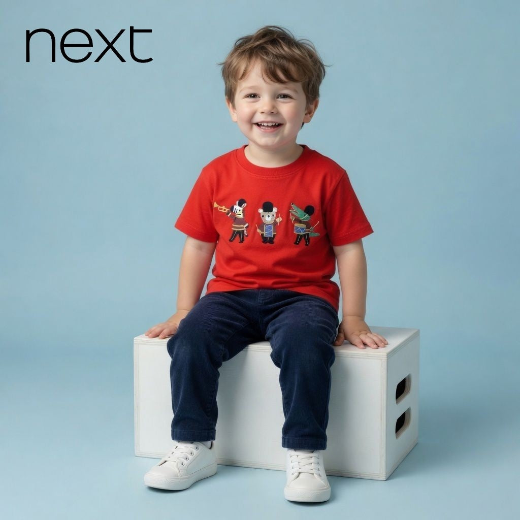 EMBROIDERY RED T-SHIRT