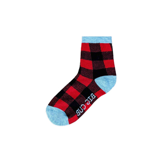 RED & BLACK CHECK SOCKS