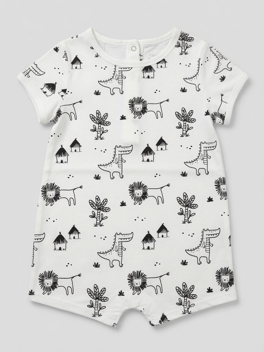 JUNGLE PRINT ROMPER