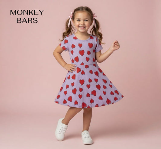 ALL-OVER HEARTS FROCK