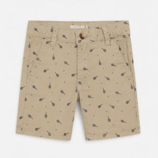 TENNIS RACKET BEIGE SHORTS