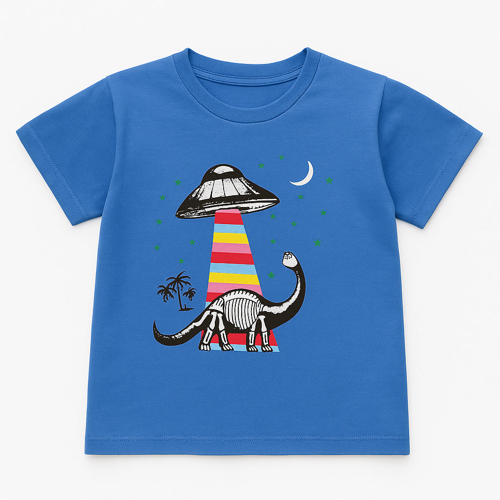 Dino Space blue t-shirt