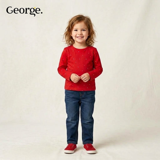 HEARTS ALLOVER RED T-SHIRT