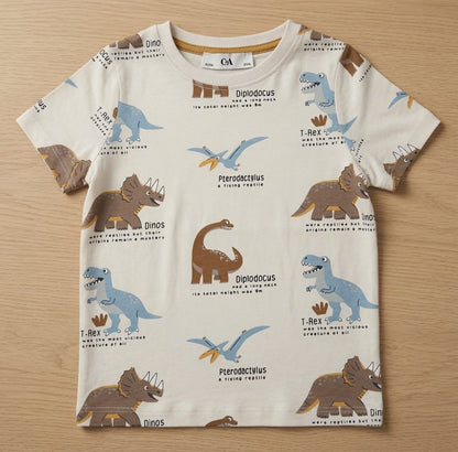 DINO THEME T-SHIRT
