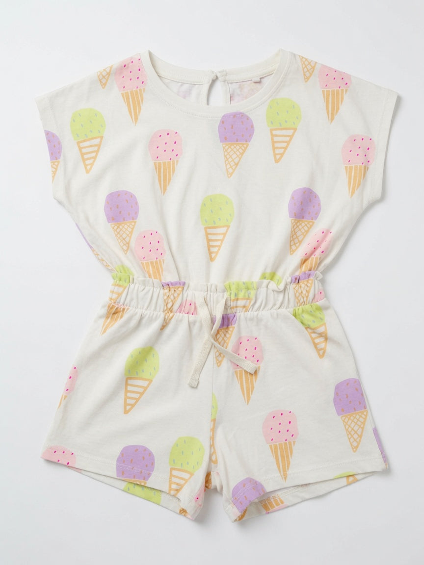ICE CREAM PRINT JUMPSUIT