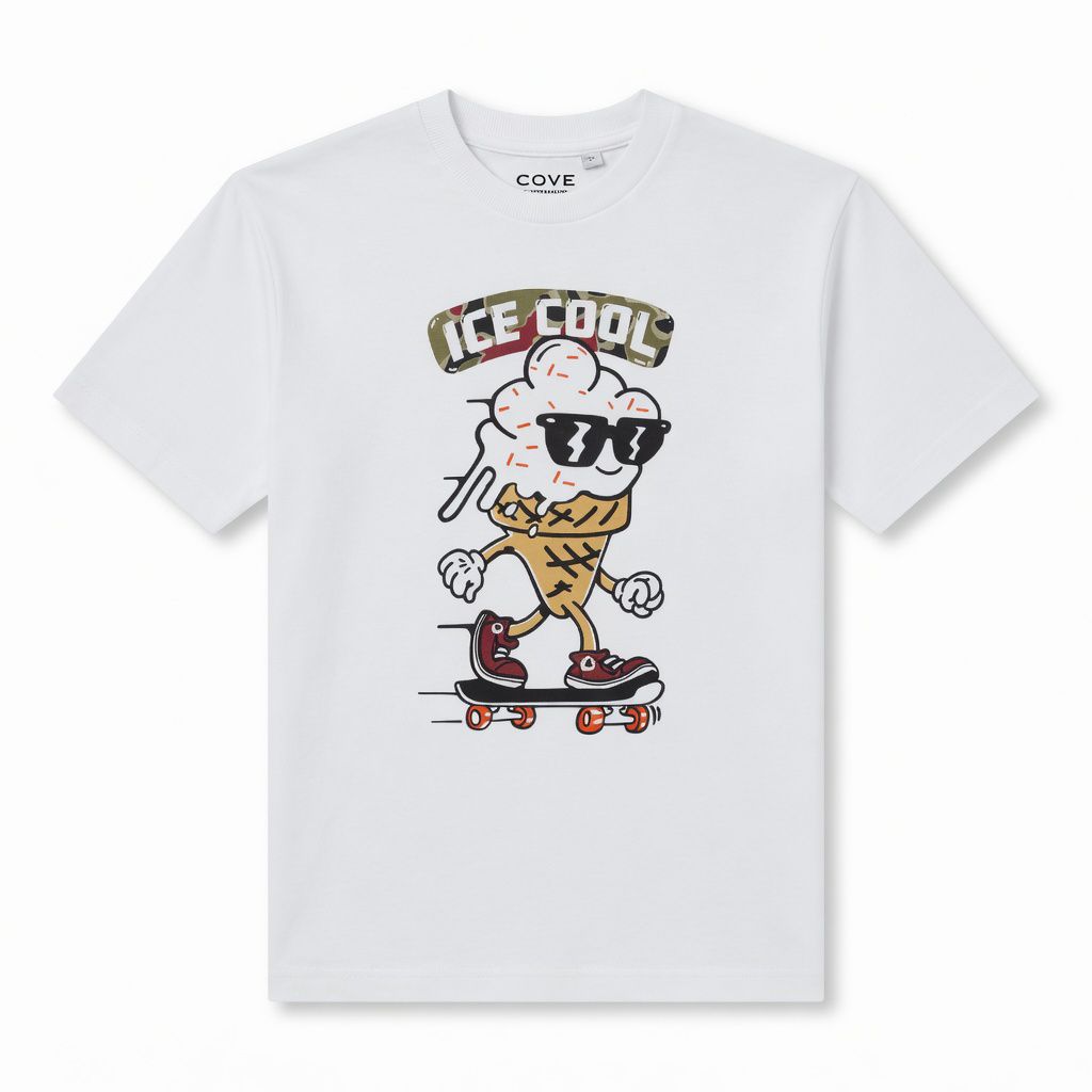 ICE COOL WHITE T-SHIRT