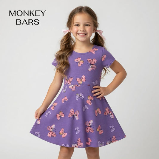 ALL-OVER BUTTERFLY FROCK