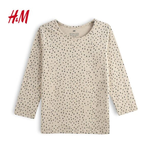 DOTTED LONG SLEEVE T-SHIRT