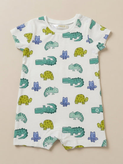 CROCODILE PRINT ALLOVER ROMPER