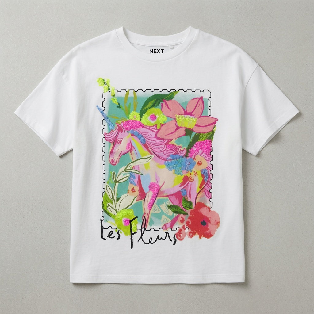 UNICORN WHITE T-SHIRT