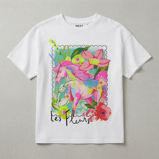 UNICORN WHITE T-SHIRT