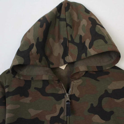 CAMOUFLAGE ZIPPER HOOD
