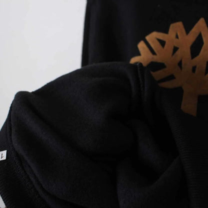 BLACK PRINTED HOOD